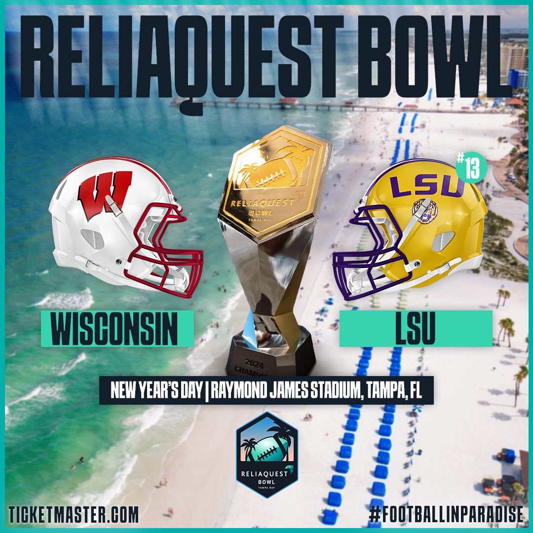 Jan 1, 2024 Reliaquest Bowl LSU vs Wisconsin MEGALOCKS